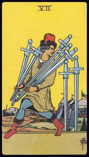 <p>SEVEN OF SWORDS</p>