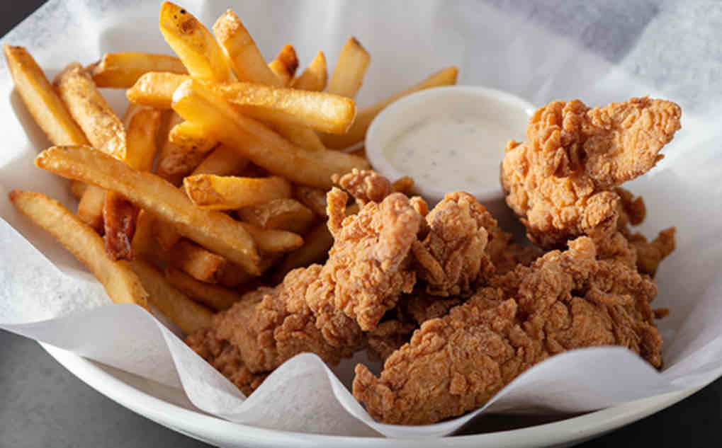 <p>Hand-battered chicken tenders 4</p>