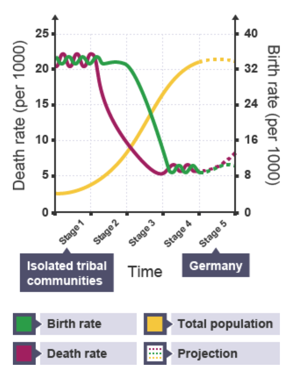<p>The Demographic Transition Model (DTM)</p>