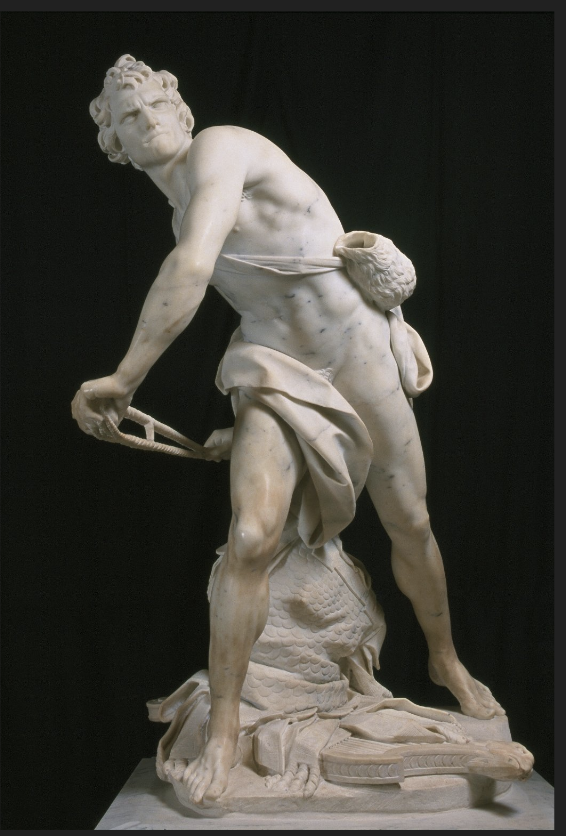 <p>Describe the context of the artist of David</p>