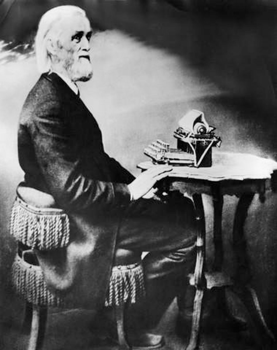 <p>was an American inventor who invented the QWERTY keyboard, has been contended as one of the inventors of the first typewriter in the United States.</p>