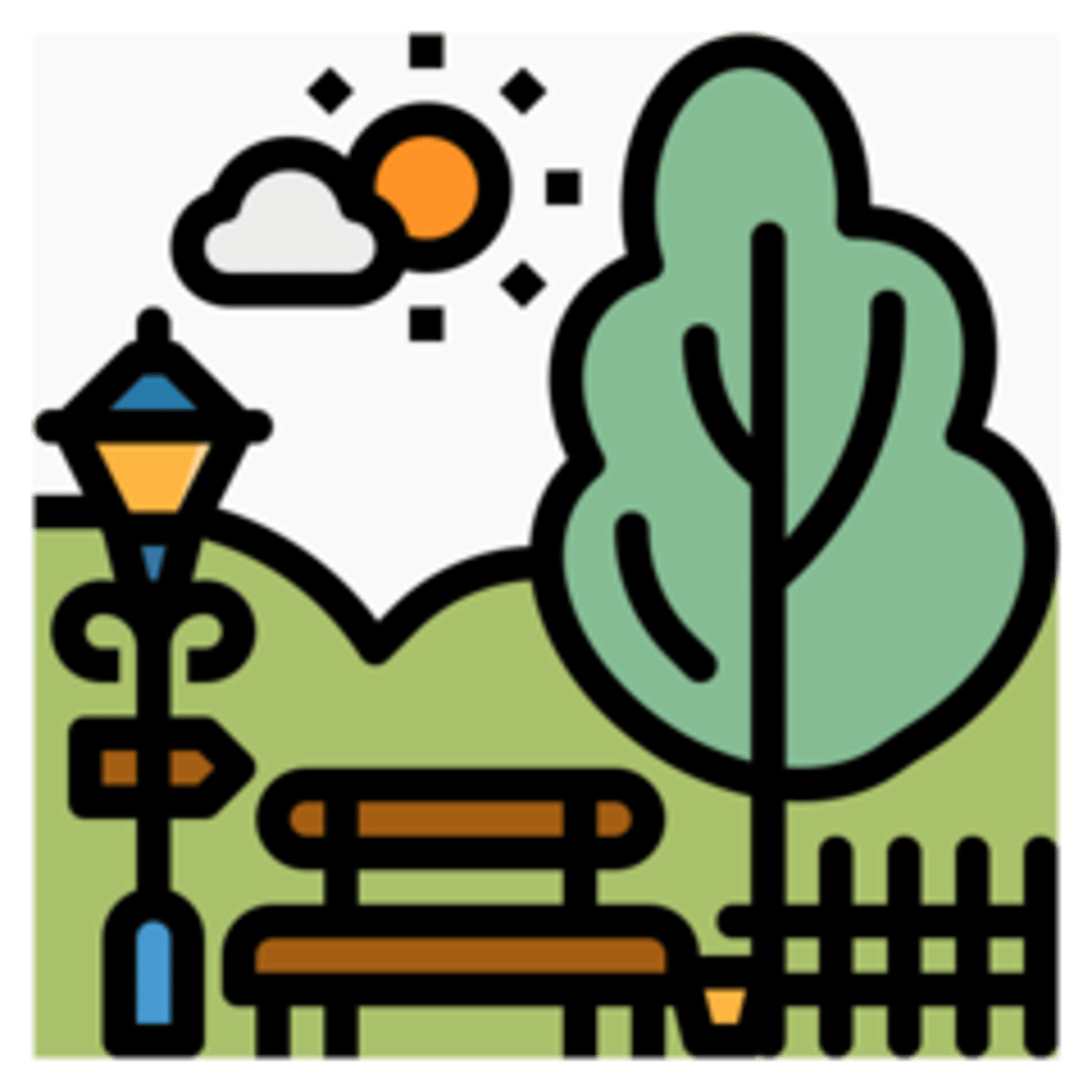 <p>draußen</p><p>(Es ist kalt draußen.)</p><p>(It's cold outside.)</p>