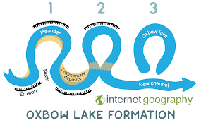 <p>How does an oxbow lake form?</p>