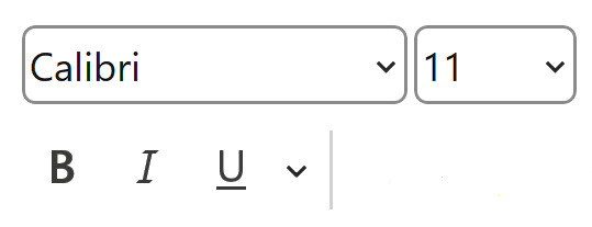 <p>allow changing of font type, size and style</p>