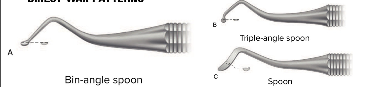 <p>For removing soft carious tissue and carving amalgam or direct wax patterns</p>
