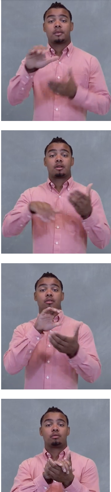 <p>Rotate your left hand in circle (going outwards to inwards; away from your body to towards your body) and <strong>then</strong> hit your palms together in the&nbsp;“MARRY” sign; then, sign&nbsp;“LICENSE” (“L” handshape with both hands; thumbs tap together twice)</p>