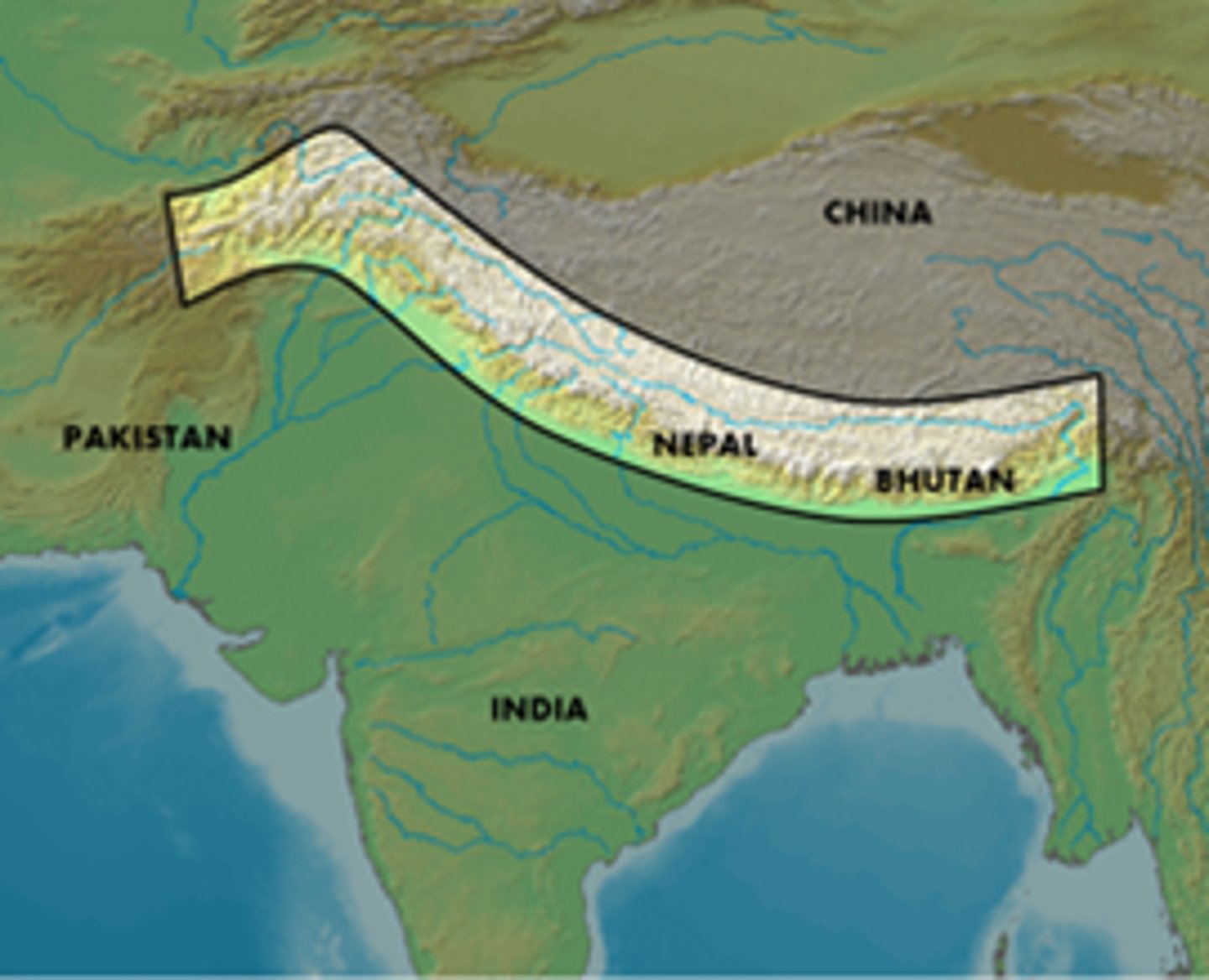 <p>Mountain range in Asia in northern India</p>