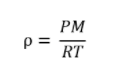 <p><strong>d. SO<sub>3</sub></strong></p><p>The <strong>density</strong>, ρ of a gas:</p><p>P is the pressure of the gas, M is its molar mass, R is the ideal gas constant(0.082), and T is the absolute temperature. Because all of the gases are at the same temperature and pressure, the density is only dependent on the <strong>molar mass</strong>. Density <strong>increases</strong> with molar mass.</p><p><strong>SO<sub>3</sub></strong> has the <em>highest mass</em> and the <em>highest density</em>.</p>