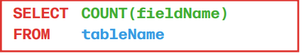 <p>A command in DML that counts the number of rows in a table.</p>