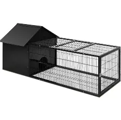 <p>rabbit, ferret</p><p>metal cages and wooden hutches</p>