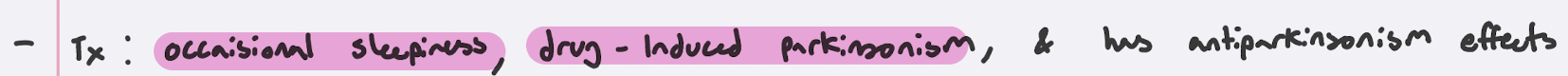 <p>hypnotic/z-drug and antihistamine</p>