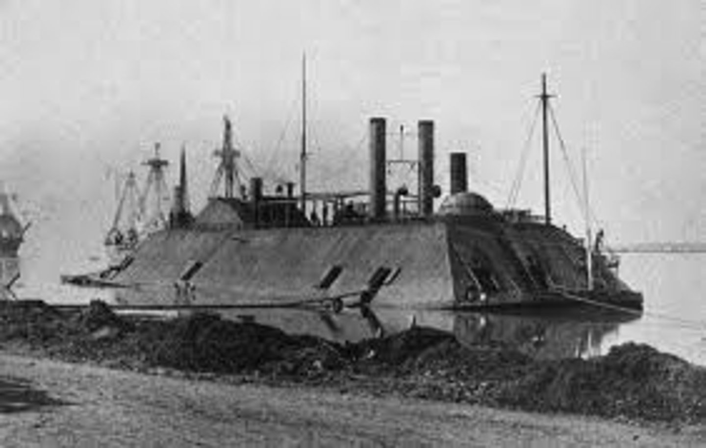 <p>Warships covered with protective iron plates. Nearly indestructible until the invention of torpedoes and rams.</p>