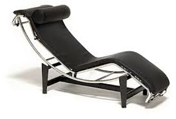 <p>The first chaise to be made adjustable by simply moving the whole seat element within its quite separate support frame. By Le Corbusier</p>