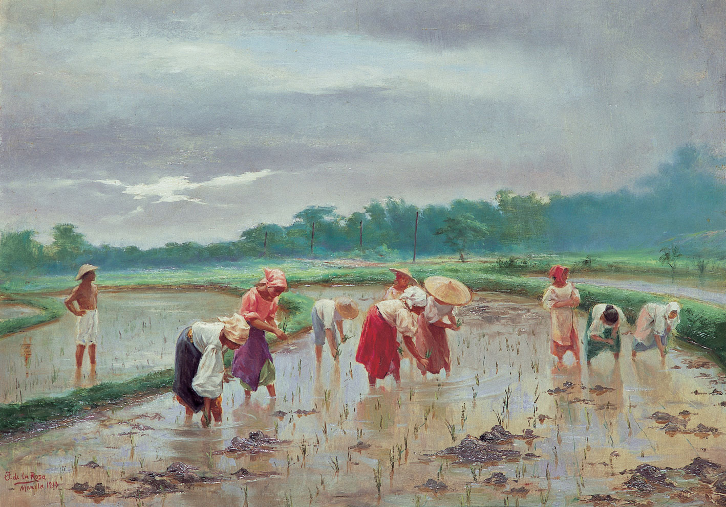What is the title and movement, and who is the painter of the painting?