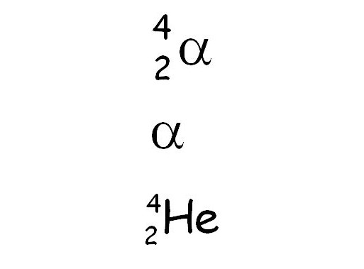 <p>The mass is 2 protons and 2 neutrons, and it has a +2 charge.</p>