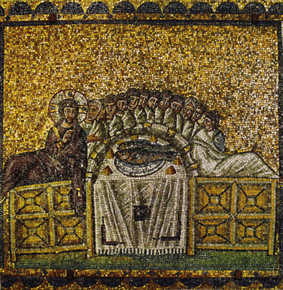 <p>-mosaic of S. Apollinaire Nuovo</p><p>-Byzantine Art (Architecture)</p>