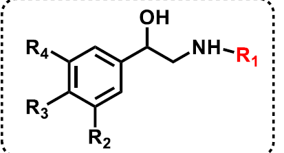 <p>Substituted phenyl-ethanolamine </p>