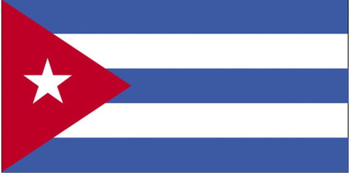 <p>Three blue stripes = the three military districts of the country when it was dominated by Spain.</p><p>White stripes = the purity of the patriot cause.</p><p>Red triangle = strength and constancy, possibly Masonic symbol for equality. </p><p>White star = independence.</p><p>Adopted by anti-Spanish exiles under the leadership of Narciso López, suggested by the poet Miguel Teurbe Tolón.</p>