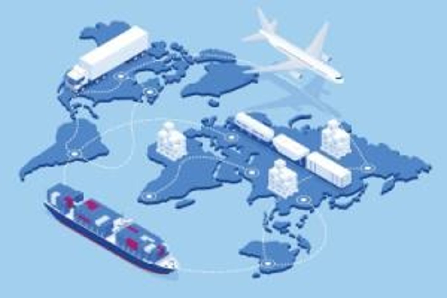 <p>A supply chain is the sequence of businesses or organizations involved in the production and distribution of a product or service.</p>