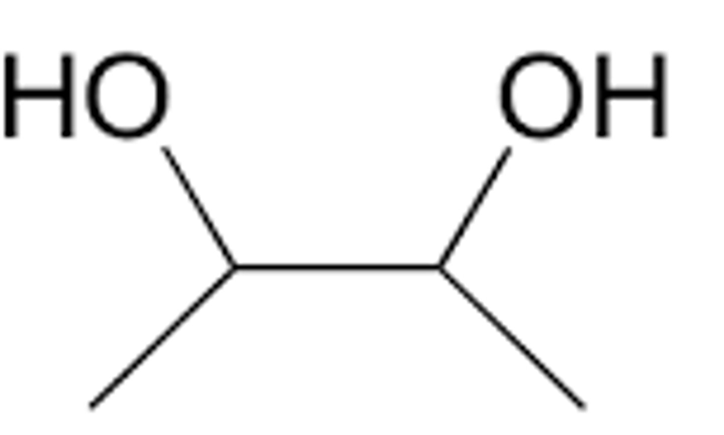 <p>two hydroxyl groups</p>