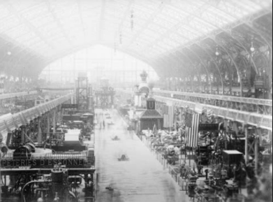 <p>This Building at Paris Exposition (1889), had a span of 115 meters.</p>