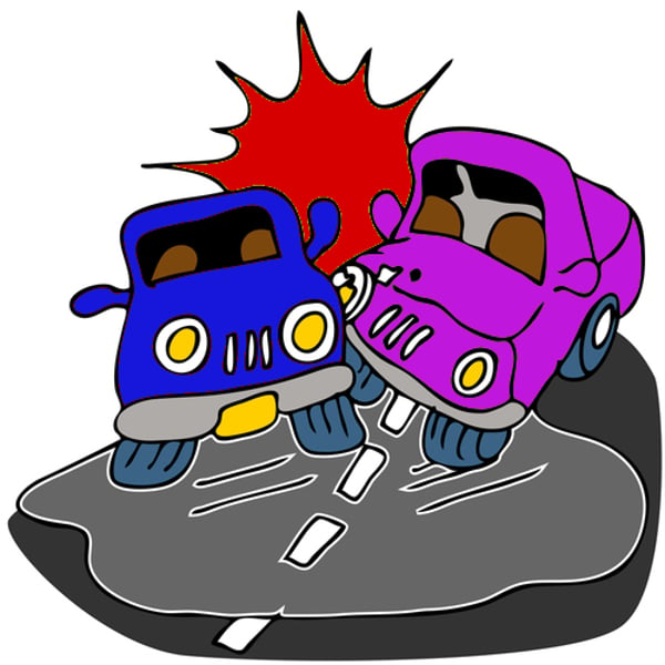 <p>collision, crash</p>