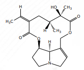 <p>[Alkaloids Compounds] a pyrrolizidine alkaloids that is hepatotoxic</p>