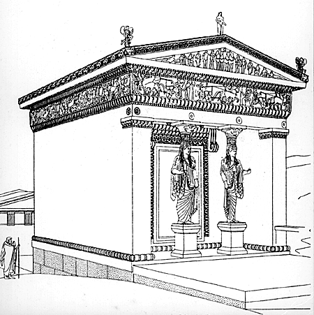 <p>ionic frieze of siphnian treasury, delphi</p>