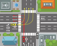Start the turn from the far-left lane. To reduce the risk of collision, end the turn in the left lane closest to the middle of the street going in your vehicle’s direction. 