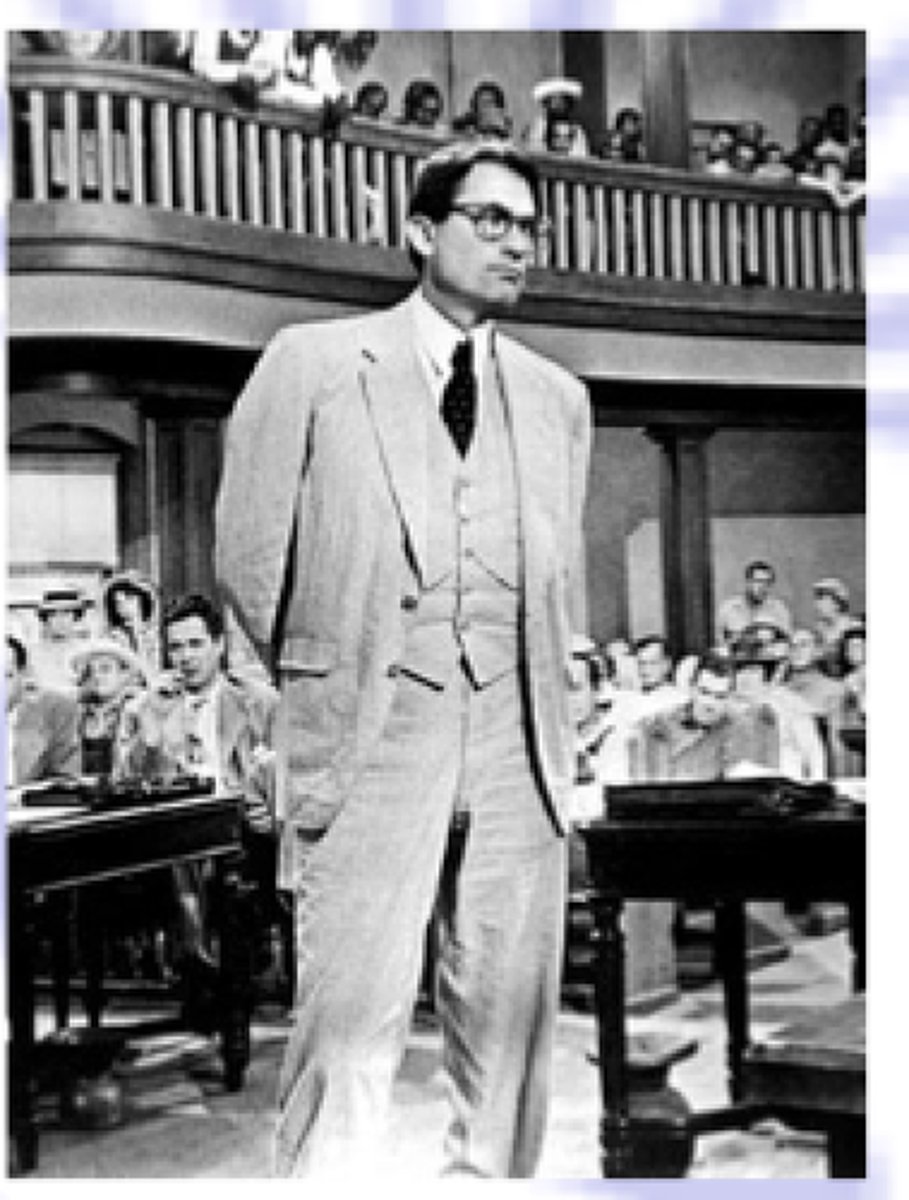 <p>a lawyer appointed to represent Tom Robinson in a rape trial</p>