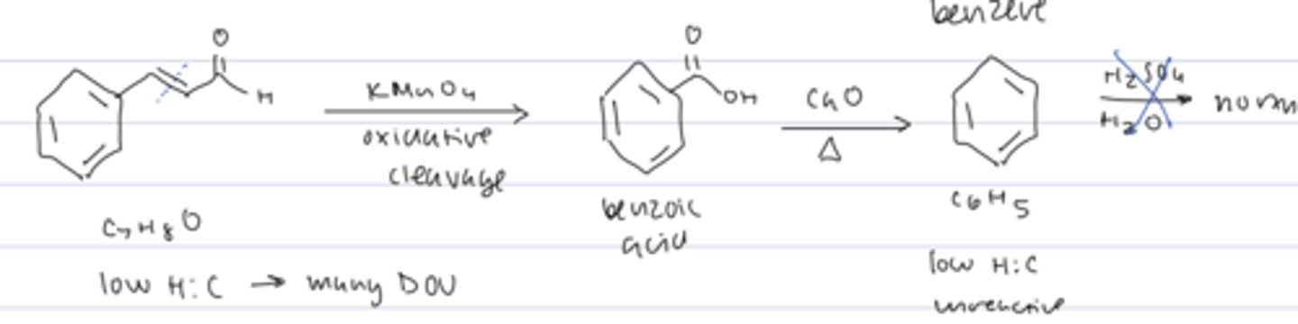 <p>- low H:C ratio</p>