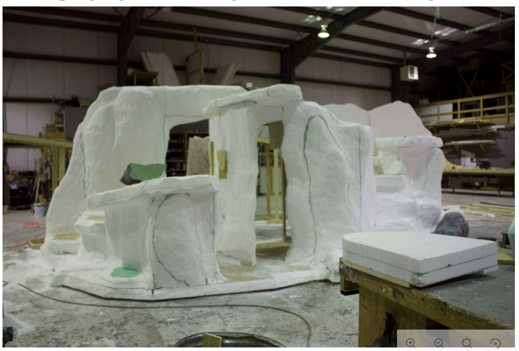 <p>Built scenery that is neither a flat nor a platform</p>