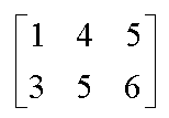 <p>the number of rows times the number of columns</p><p>ex: 2 × 3</p>