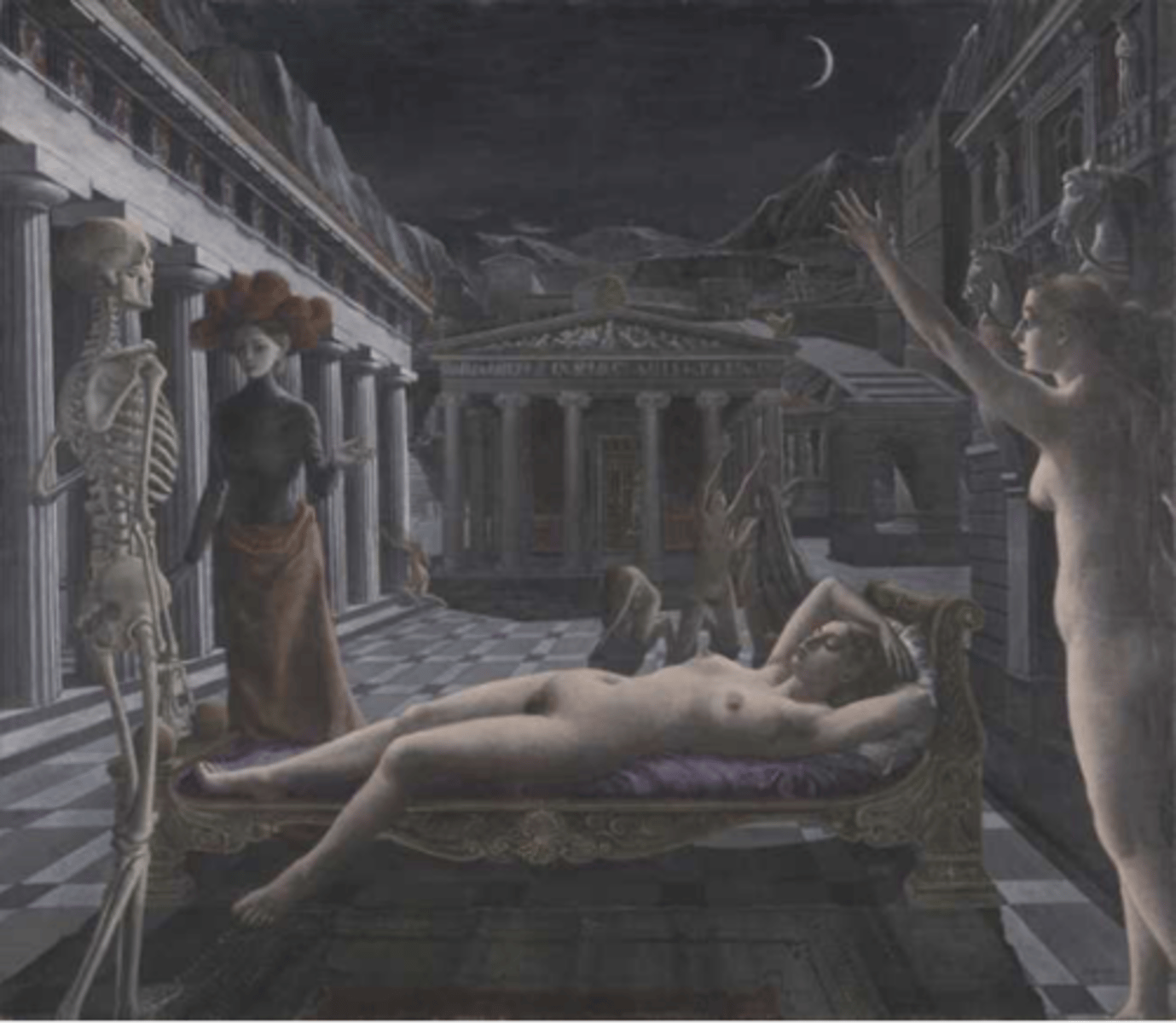 <p>- onder invloed van de metafysische werken van De Chirico</p>