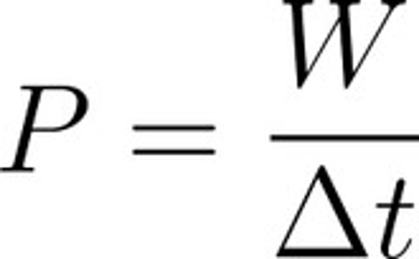 <p>the rate at which work is done, or energy is used per second. This can be simplified to the product of force and velocity.</p><p>Measured in: Joules/seconds or Watts (W)</p>