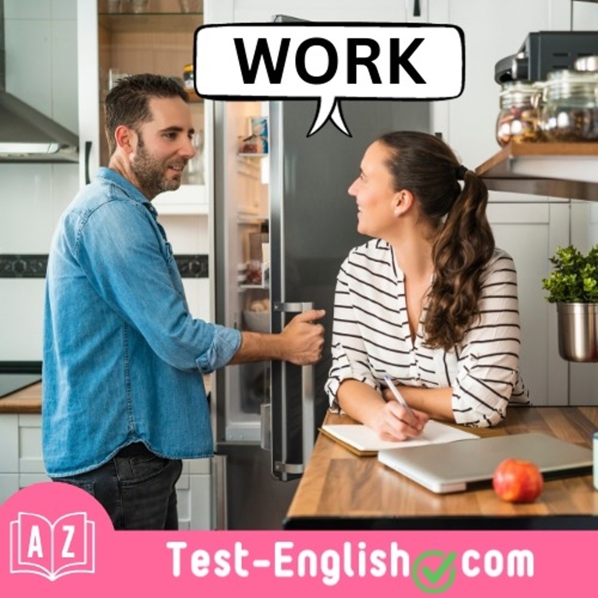 <p>I wish you wouldn't _____ all the time; we're not at work now! (2 words)</p>