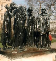 <p>rodin mieszczanie z calais</p>