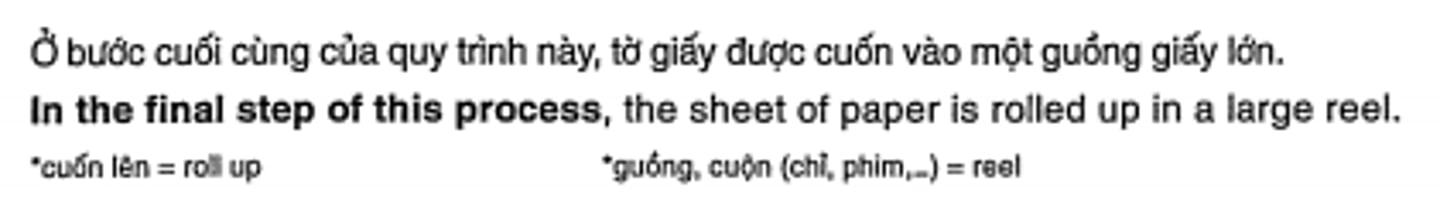 <p>Ở bước cuối cùng của quy trình này,</p>