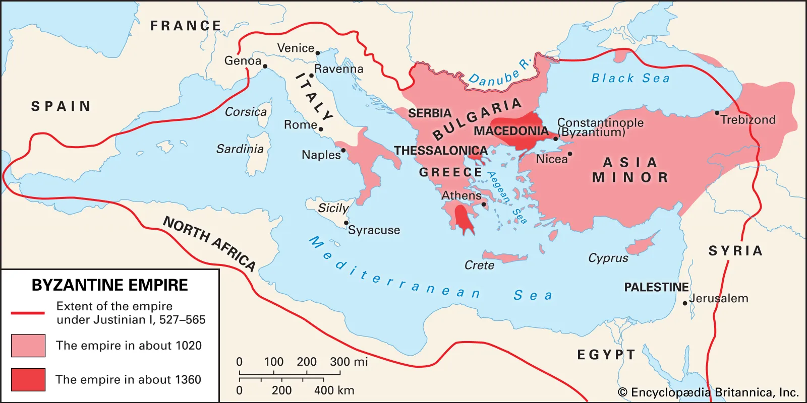 <p>A continuation of the eastern half of the Roman Empire (post western Rome’s fall), located in the northeast Mediterranean region, c. 330-1453. Its capital was Constantinople.</p><p>PIGRATES: Political</p>