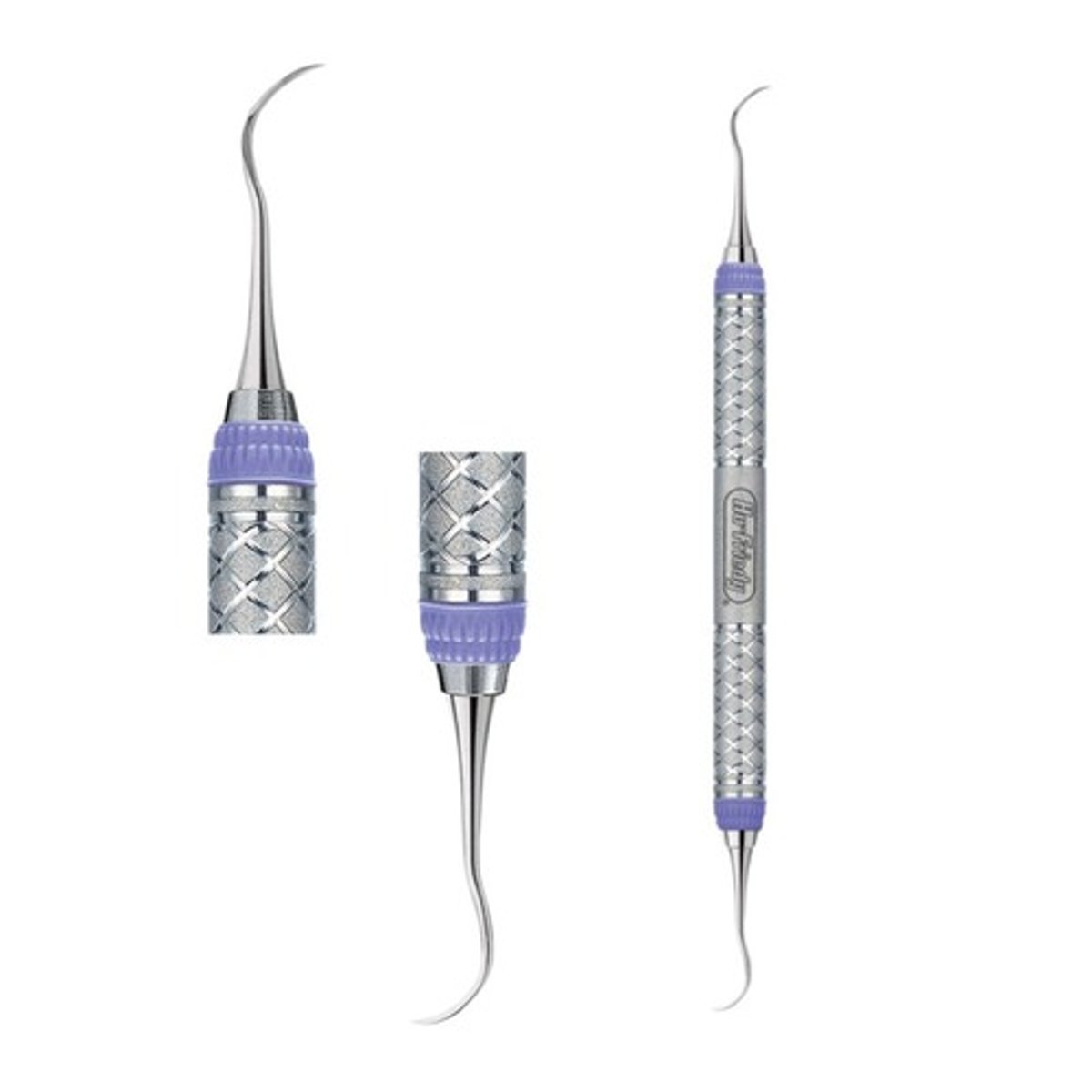 <p>-paired, mirror-image working ends</p><p>-strong, curved sickles used on POSTERIOR teeth</p><p>-removal of medium/large size deposits</p>