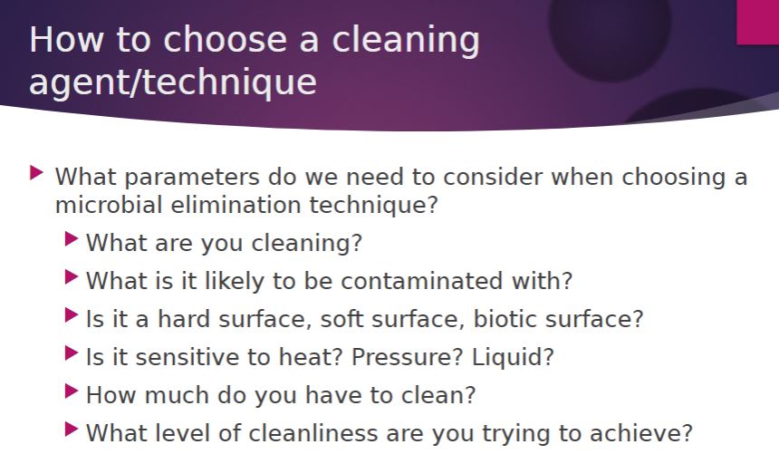 <p>How to choose what cleaning method</p>