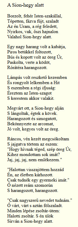 <p>Sion hegy alatt</p>