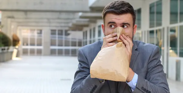 <p>recurrent, unexpected panic attacks consisting of physical and cognitive symptoms coupled with the fear of future panic attacks</p>