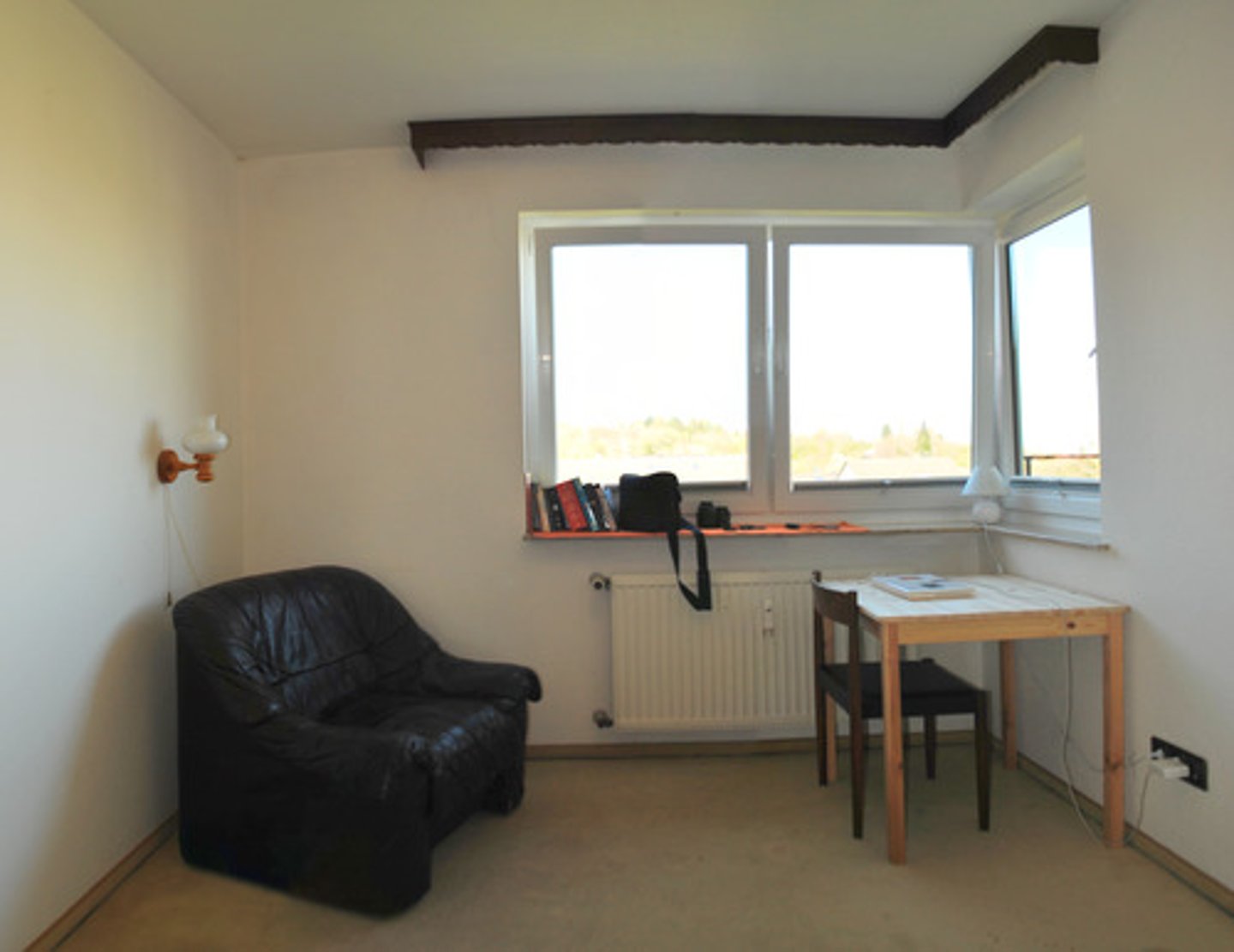 <p>not adorned; plain and simple.</p>