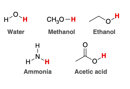 <p>Protic or aprotic solvents?</p>
