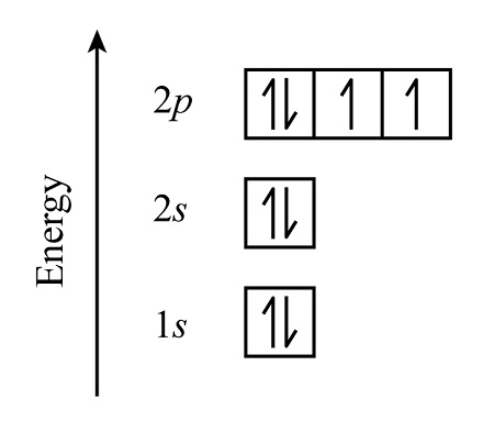 illustrations that represent electron configuration of atom/ion 
must apply aufbau's principle, hund's rule, and pauli's exclusion principle
boxes represent 1 orbital and can only hold 2 electrons
drawn with up and down arrows to represent spin