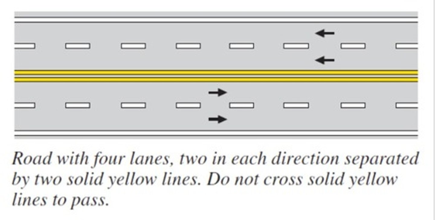 <p>PASSING lane or FAR LEFT lane, is used to pass other vehicle</p>