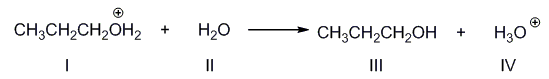 <p>Identify the Brønsted Lowry base in the following reaction.</p>