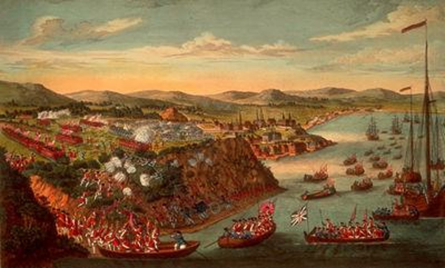 <p>The Siege of Quebec in 1759.</p>