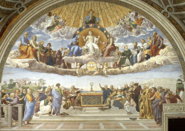 <p>Theology, Disputation over the Sacrament (artist)</p>